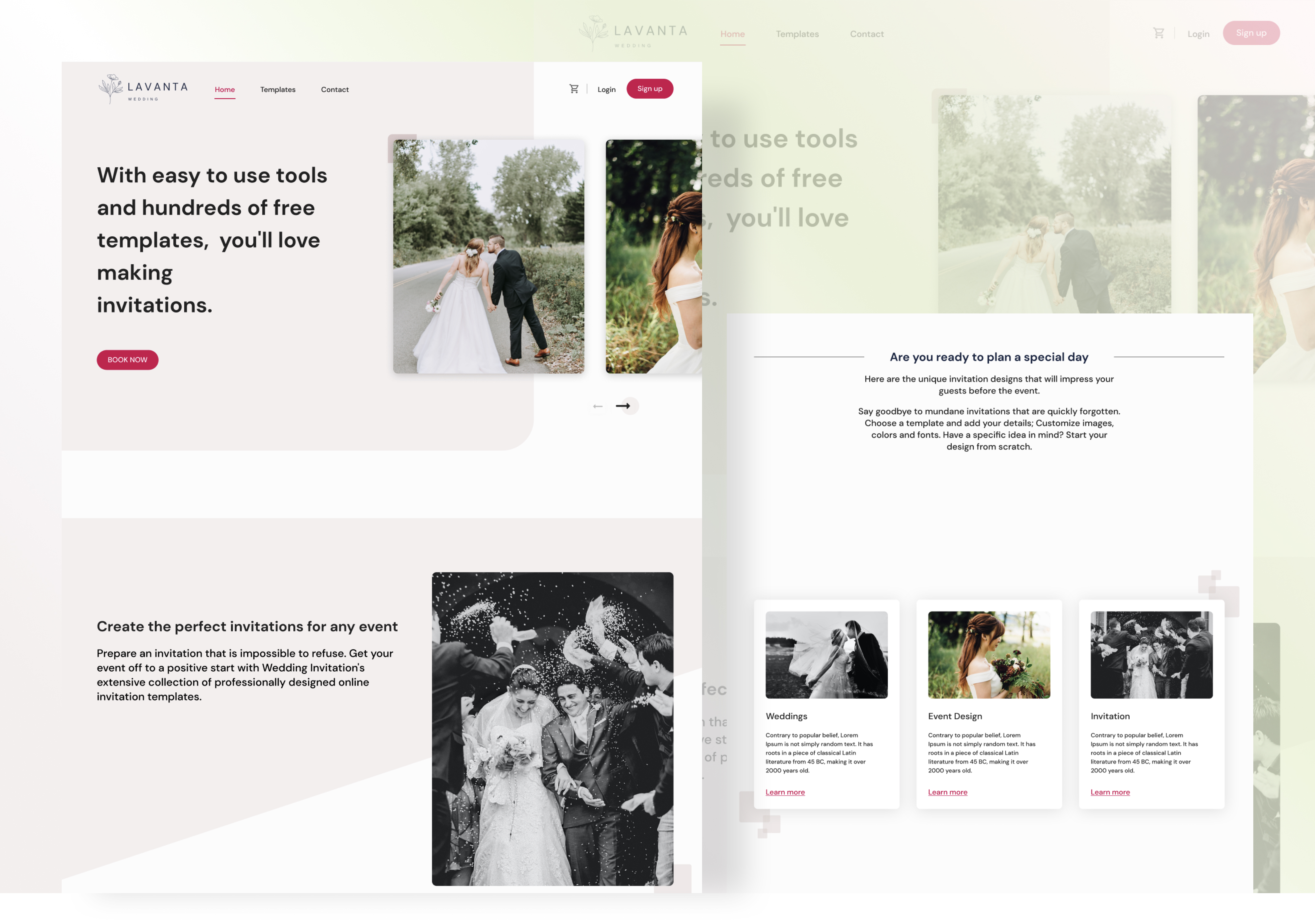 Lavanta Wedding - UI/UX Project