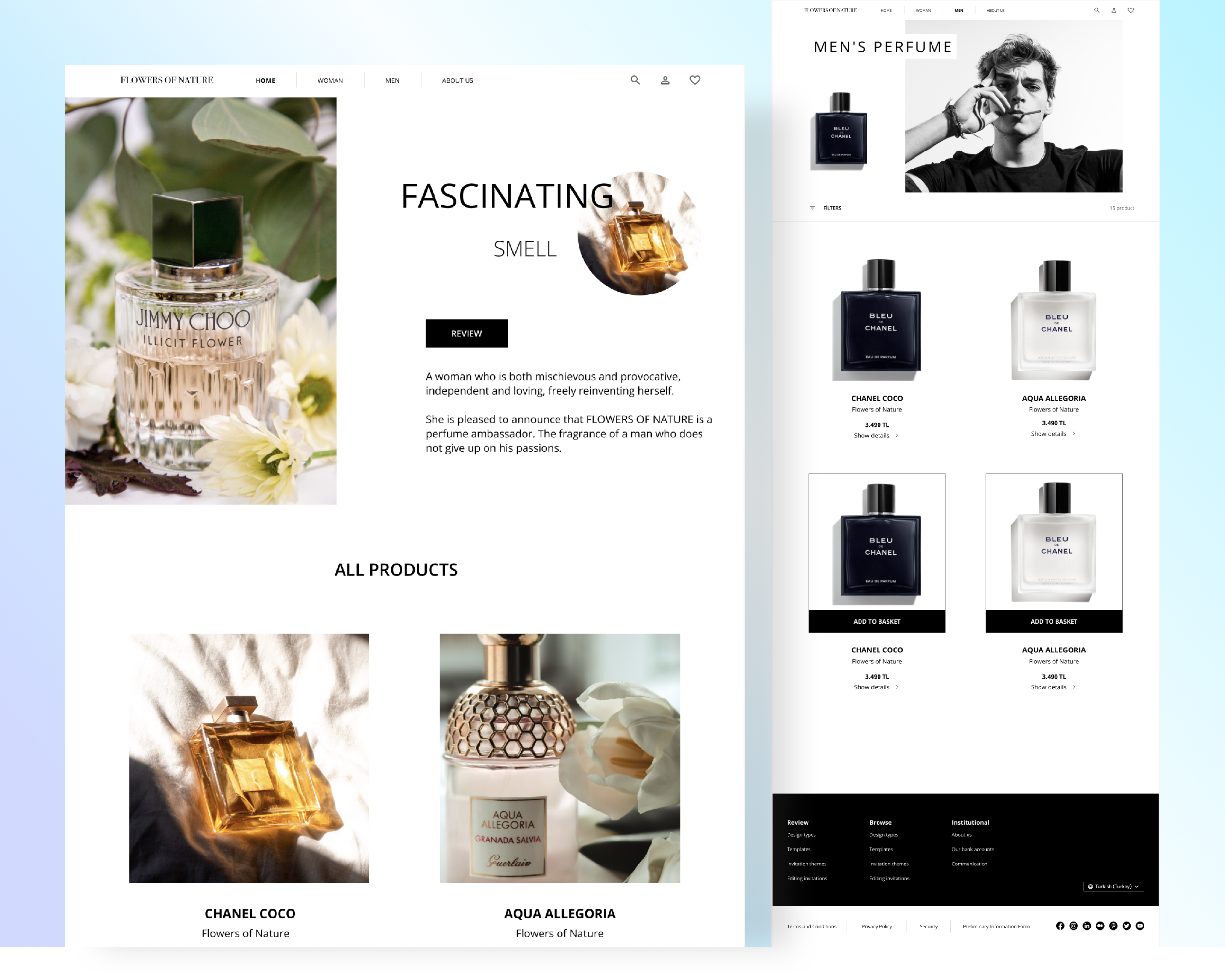 Flowers of Nature - UI/UX Project
